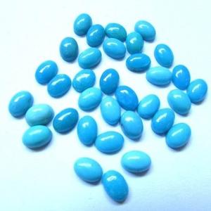 8mm 10mm Natural <b>Sleeping</b> Beauty Turquoise Oval Smooth Calibrated Loose Cabochon for Jewelry Making Wholesale <b>Factory</b> Price Buy - Product Image 1