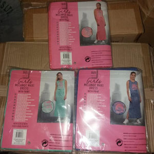 Vestido sin mangas para niñas adolescentes, marca original, estilo maxi, para verano, playa, fiestas, vacaciones, lote de stock de Bangladesh. - Product Image 4