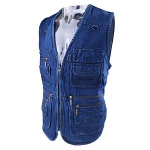 Men's Premium Slim-Fit Casual <b>Denim</b> <b>Vest</b> Vintage Wash Breathable Fabric Winter Outerwear Durable Stitching Sleeveless <b>Jacket</b> - Product Image 3