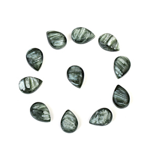 Lote al por mayor de gemas sueltas de serafinita 100% natural, cabujones de gemas sueltas de formas variadas y gemas finas para la fabricación de joyas. - Product Image 6