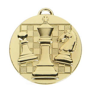 Medalla de Ajedrez de Metal Personalizada para Premios de Torneos de Equipos de Ajedrez - Product Image 5