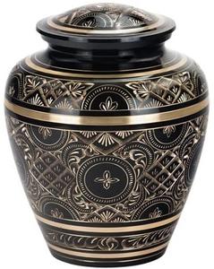 Fabricante al por mayor de urnas de metal decorativas personalizadas, diseño colorido, urnas de cremación de metal hechas a mano para cenizas humanas - Product Image 6