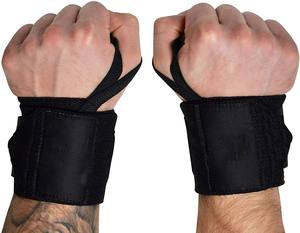 Calidad profesional 18 \ "Grado de competencia Levantamiento de pesas Muñequeras Material de tela con soporte pesado - Product Image 2