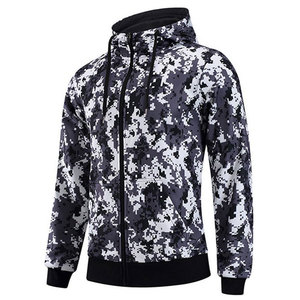 Sudaderas con Capucha para Hombre, Talla Grande, 100% Algodón Orgánico, 400 Gsm, Impermeables, Antiarrugas, Tejido de Punto, Cierre Frontal con Cremallera, Transpirables - Product Image 4