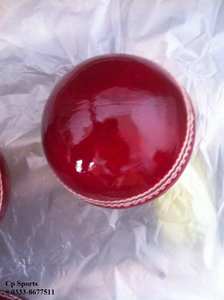 CP Cricket de alta calidad Hardball Alum Leather 4 piezas Bolas de partido impermeables para nivel nacional e internacional Cricket - Product Image 5