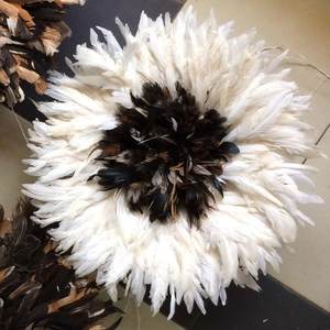 Juju hat en plumes de bordeaux coiffe murale en verre Art déco pour décoration de maison ou de bureau - Product Image 5