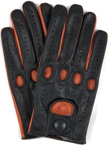 Gants de conduite en cuir de vachette et peau de chèvre véritable non doublés avec doublure en polaire chaude Gants de sport en plein air et de moto en maille - Product Image 3