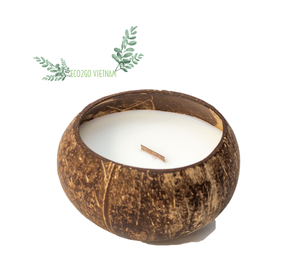 Best Seller 2025 Tazón de vela de cáscara de coco/Tazón de cáscara de coco para vela con logotipo grabado con láser Hecho en Vietnam por Eco2go - Product Image 1