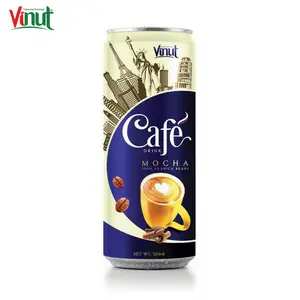 320ml VINUT Can (Tinned) free sample Mocha Coffee Factories Good price 100% Pure