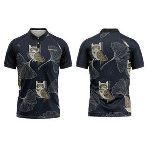 Polo de golf pour homme en microfibre à séchage rapide, nouvelle conception, fabrication sur mesure, vente en gros, OEM, sublimé - Product Image 3