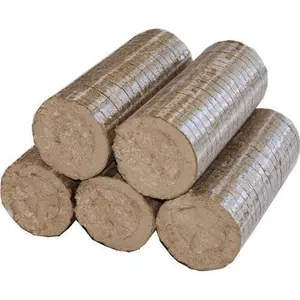 HARDWOOD SAWDUST WOOD BRIQUETTE / CHEAP PRICE IN BULK