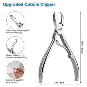 Cortauñas de Acero Inoxidable con Cuchilla Curva de Seguridad y Mango Ergonómico para Uñas Encarnadas y Gruesas, Uso Personal y Profesional en Salones de Belleza - Product Image 2