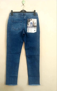 กางเกงยีนส์เอวสูงหนาเอวสูงสำหรับผู้หญิง,กางเกงผ้าเดนิมยืดเข้ารูปกางเกงป้ายยี่ห้อสัญลักษณ์สัญลักษณ์สัญลักษณ์บังคลาเทศคุณภาพดี - Product Image 2