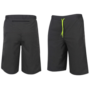 Short de plage en maille de coton décontracté et confortable pour hommes, avec logo personnalisé, ceinture élastique de course à pied, décoration vintage solide - Product Image 3