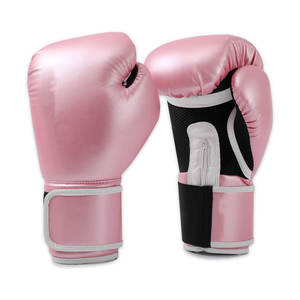 ถุงมือมวยออกแบบที่กำหนดเองของยิมมวยการฝึกอบรมหนังสีดำออกกำลังกายสีแดงที่กำหนดเองพีวีซีโลโก้ MMA สี - Product Image 1