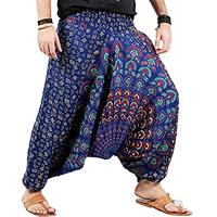 Pantalon de Yoga ample style Hippie Boho pour femmes, Mandala, sarouel gitane, Aladdin, Chakra pour la méditation, vêtement algérien, Harem et Dhoti