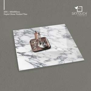 Las baldosas de porcelana vitrificada de alta calidad más vendidas para la construcción de baños, diseño moderno con estilos pulidos - Product Image 4