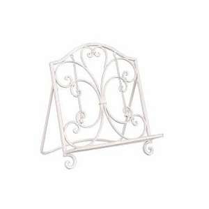 Présentoir en métal décoratif de cuisine de support de livre de cuisine de fer forgé vintage fait à la main pour le stockage d'ustensiles de cuisine - Product Image 1