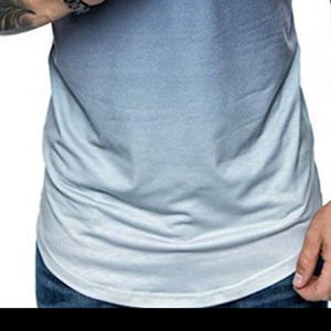 Custom sublimation printing t shirt men fitness - Product Image 3