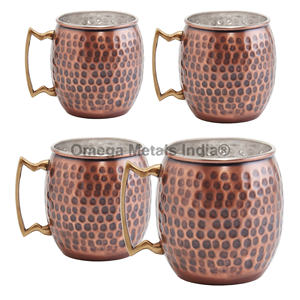 Juego de tazas de cobre Moscow Mule de gran oferta con caja de regalo para servir cerveza para beber en fiestas y uso diario en el hogar - Product Image 1