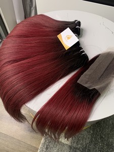 Venta al por mayor Bonestraight Vietnam sedoso recto onda Remy grado 8-32 pulgadas pelo tejido peluca paquete para extensiones de cabello humano Marrón - Product Image 3