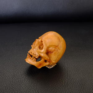 Hand Carved Wood <b>Skull</b> 100% in Handmade - Product Image 3