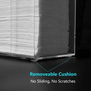 Роскошный изготовленный на заказ акриловый чехол для салфеток для лица, C складной диспенсер для бумаги для ресторанов, прозрачный держатель для салфеток - Product Image 6