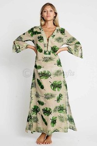 <span class=keywords><strong>Vestiti</strong></span> dalle donne lungo maxi vestito profondo scollatura <span class=keywords><strong>laterale</strong></span> alta della fessura abiti di cotone abbigliamento casual <span class=keywords><strong>vestiti</strong></span> - Product Image 4