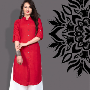 ชุดเดรสผ้าเรยอนสำหรับผู้หญิงผ้าคอตตอนผ้าเรยอนสีสันสดใส - Product Image 1