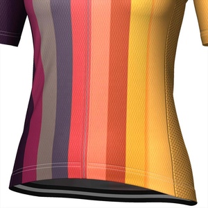 Maillot de cyclisme pour femmes, hiver et automne, manches courtes, séchage rapide, respirant, anti-UV, grande taille, t-shirts extensibles actifs - Product Image 6