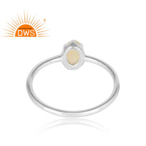 แหวนเงินแท้ดีไซน์มงกุฎโอปอลโอปอลเอธิโอเปียสำหรับผู้หญิงของขวัญคอลเลกชันวินเทจของเธอ - Product Image 3