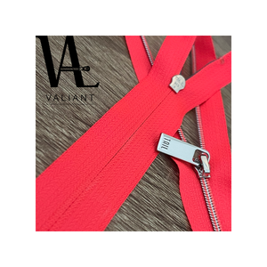 Fermeture éclair en nylon avec point de couleur contrastée #3, outil de carrelage sous vide, avec pull en argent brillant mm - Product Image 3