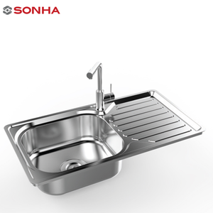 Évier pressé en acier inoxydable, meilleur choix de bol unique, Application de cuisine - Product Image 1
