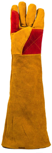 Long Sleeves Cuff Welding Gloves Professional <b>Split</b> Leather Welding Gloves for Heavy Duty Welding and Heat protection - Product Image 3