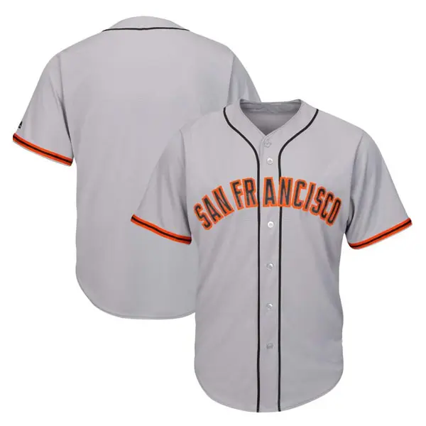 맞춤형 야구 저지 맞춤형 공식적으로 라이센스 샌프란시스코 자이언츠 탑 버튼 업 스포츠 티셔츠