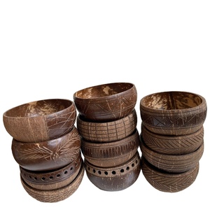 <b>Coconut</b> <b>Shell</b> Bowls with Customized Hand Crrafted Bowls , Handcarved <b>Coconut</b> <b>Shell</b> Smothies Bowl - Product Image 1