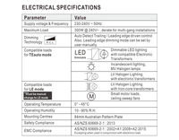 HYTEC EMC 55015 61574 EN 61000 AU Universal 220V 300W RCM SAA Interruptor Manual de Atenuación de 300V con Garantía de 10 Años, Material PC, Atenuador LED
