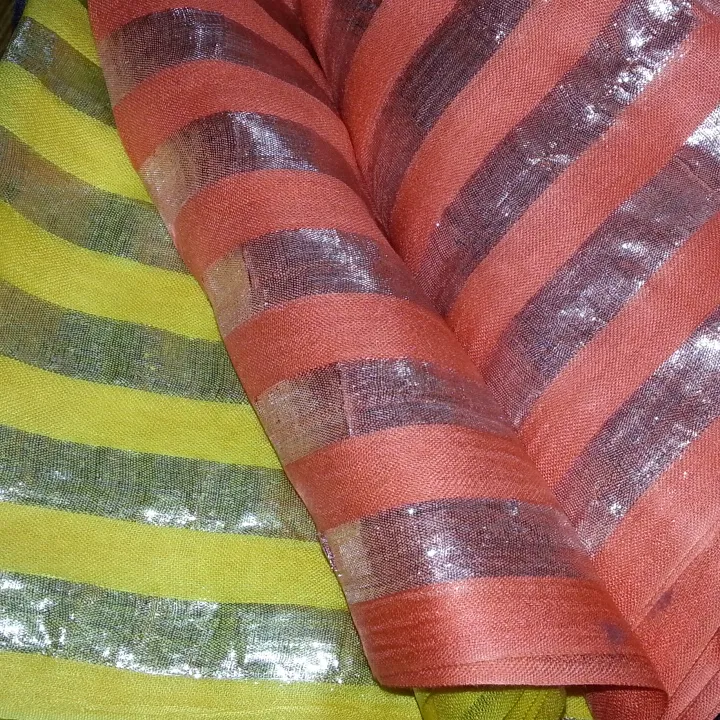 LIGHT WEIGHT SHINY LUREX STRIPE SCARVES FOR ALASKA & OREGON ETC