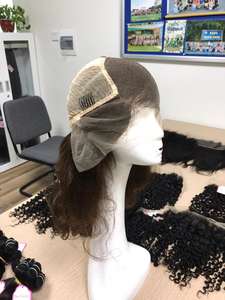 Peluca ondulada de agua marrón para mujeres negras, cabello Remy virgen, peluca de encaje transparente, extensión de cabello humano de alta calidad, precio al por mayor - Product Image 5