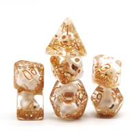 HS 7 pièces crâne résine jeu de dés D20 forme mdn dés pour jeux de société/cartes 16mm crâne en plastique D20 pour donjons et dragons