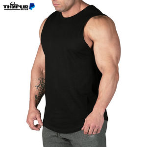 Gilet en coton spandex personnalisé en gros T-shirt sans manches Work Out Gym Tank Top Écologique Respirant - Product Image 4