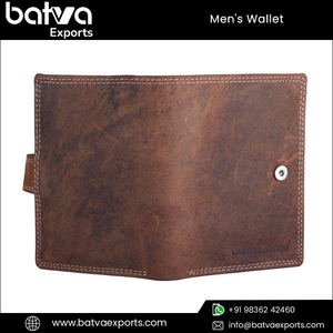 Handmade Vintage da chính hãng người đàn ông của ví Chất lượng cao kinh doanh 9 khe cắm thẻ 2 ảnh ID ngắn <span class=keywords><strong>RFID</strong></span> chặn cao-công SuấT - Product Image 6