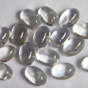 บุษราคัมสีขาวธรรมชาติรูปไข่3X5มม. ถึง5X7มม. Cabochon-หลวมบุษราคัมคุณภาพสูง - Product Image 5