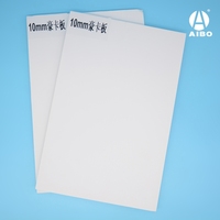 Panneau en mousse AIBO blanc de 5 mm d'épaisseur, 1220*2440 mm, service de découpe sur mesure disponible, panneau en mousse de papier