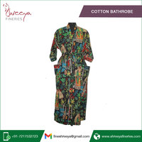 Peignoir à col en V 100% coton avec fermeture à cordon de serrage à demi-manches Ensemble de peignoirs à longueur de genou pour spa Été Hiver Printemps