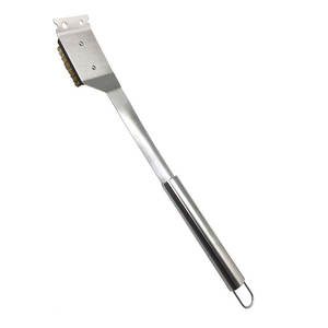 Venta al por mayor, Metal resistente, marca personalizada, etiqueta colgante, barbacoa, cepillo de parrilla de barbacoa de acero inoxidable - Product Image 5