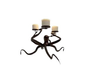 Soporte de vela de té con forma de pulpo de aluminio hecho a mano decoración del hogar para Navidad otras ocasiones vidrio Metal Navidad - Product Image 6