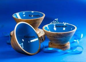 Bol de service à salade multifonction en bois de manguier avec époxy pour décoration murale cadeau de mariage - Product Image 6