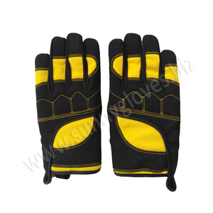 Gants mécaniques en cuir pour la protection des mains, excellente qualité, pièces - Product Image 2