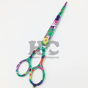 Tijeras personalizadas, tijeras de corte de pelo de acero inoxidable de 6 pulgadas con punta de hoja afilada Roma para salones de belleza y peluquería, logotipo de visón - Product Image 4